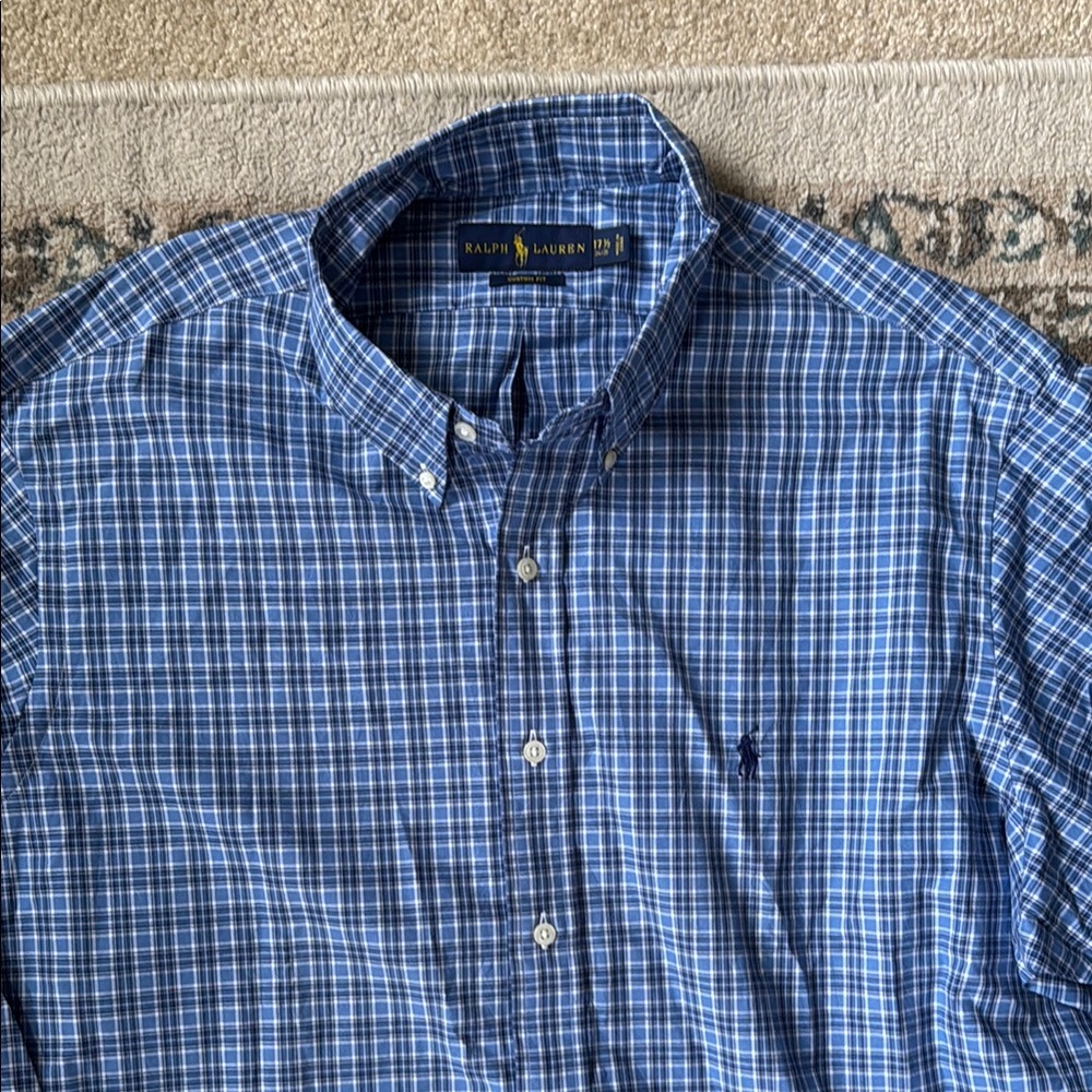 Ralph Lauren Blue Casual Button Down Shirt